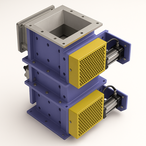 Double-flap-dump-valve